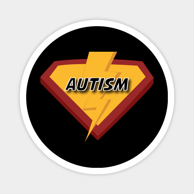 Autism superhero Magnet by SpaceExplorer